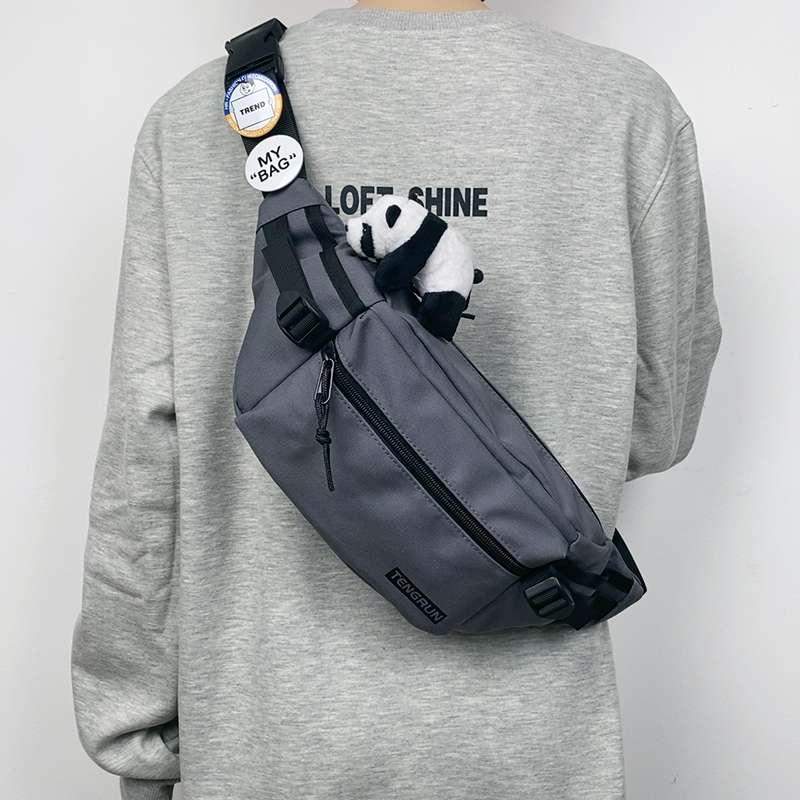 Gray for two badges and panda